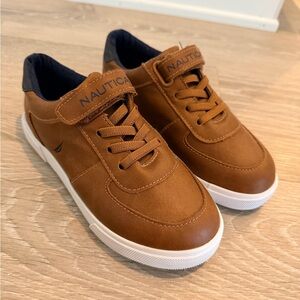 Nautica Brown Sneakers with White Trim